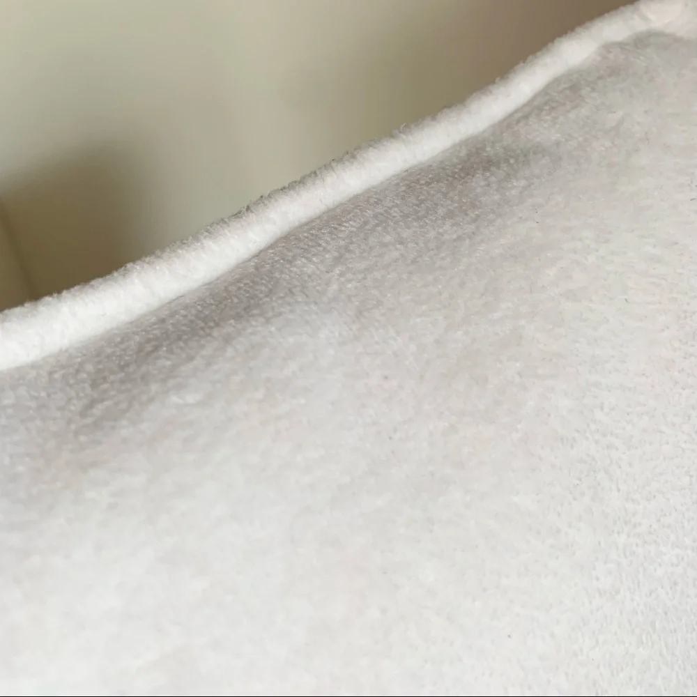 Blue bear furry cushion